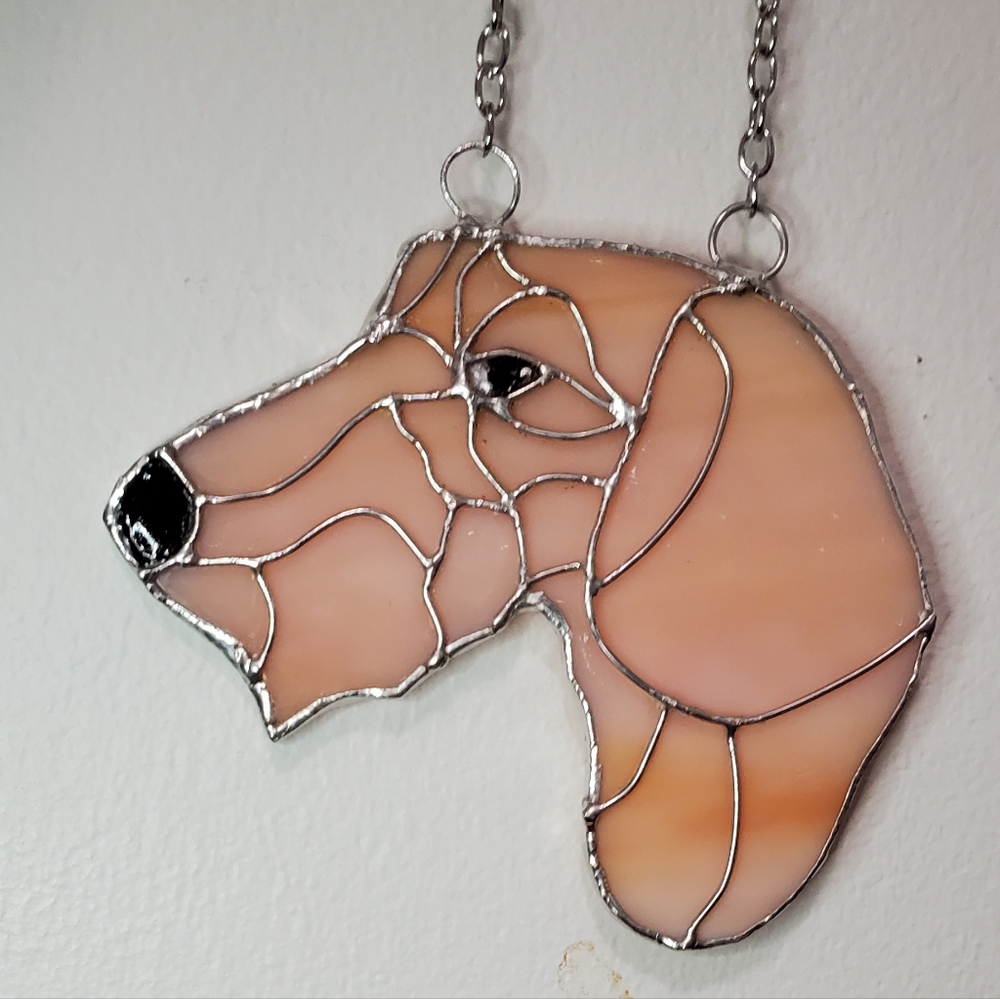 Stained Glass Dachshund/Terrier/Schnauzer/Ornament/Handcrafted